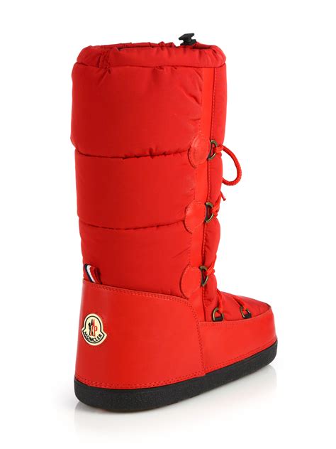 moncler boots red